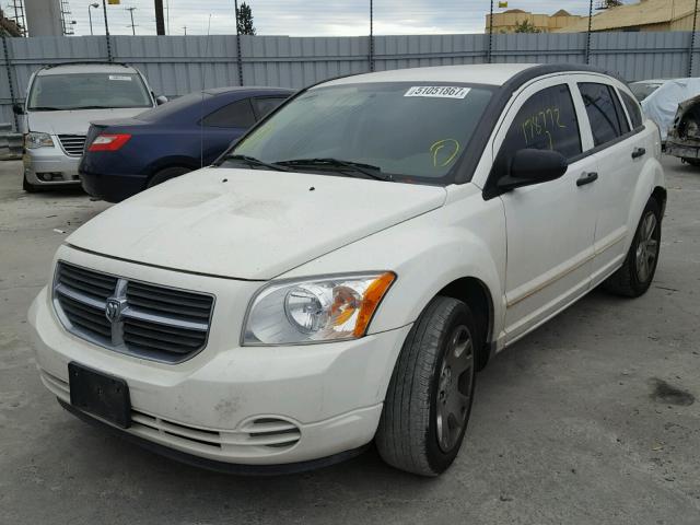 1B3HB48B77D239589 - 2007 DODGE CALIBER SX WHITE photo 2