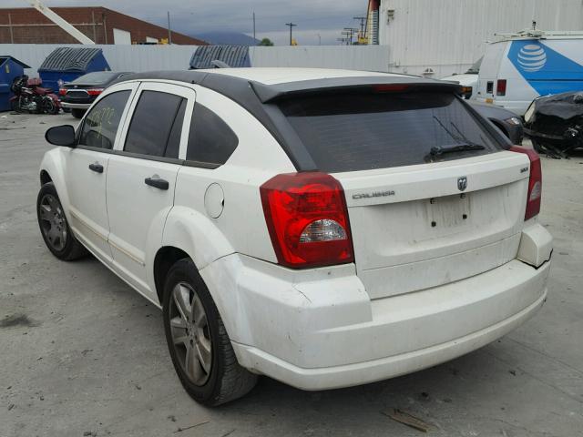 1B3HB48B77D239589 - 2007 DODGE CALIBER SX WHITE photo 3