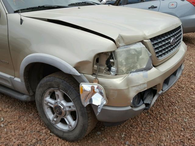 1FMZU73W22ZC54663 - 2002 FORD EXPLORER X GOLD photo 9