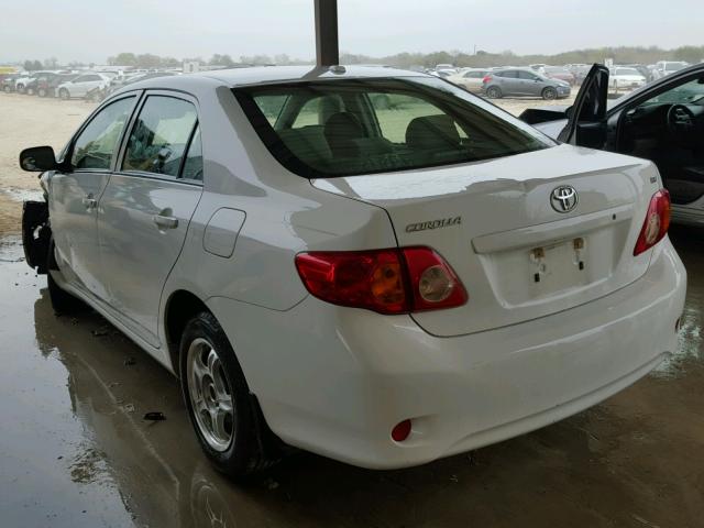 JTDBL40E599044202 - 2009 TOYOTA COROLLA BA WHITE photo 3