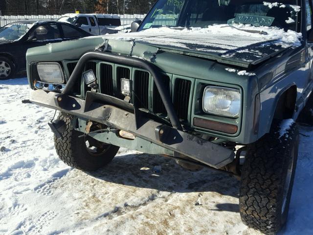 1J4FF58S3YL204677 - 2000 JEEP CHEROKEE C GREEN photo 8