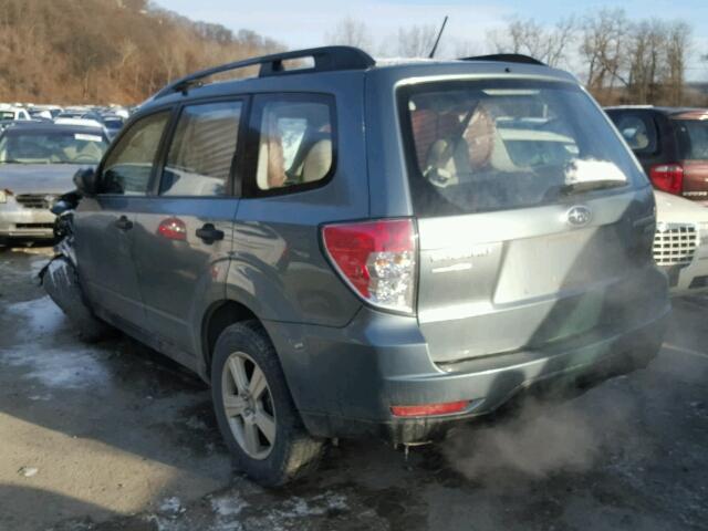 JF2SHABC4DG437397 - 2013 SUBARU FORESTER 2 GREEN photo 3