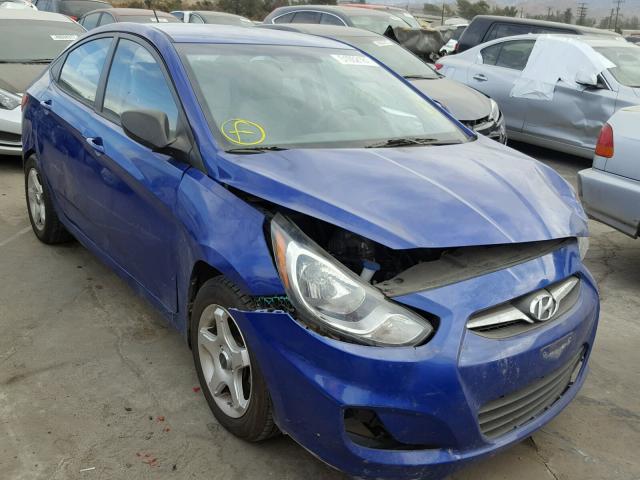 KMHCT4AE7CU252147 - 2012 HYUNDAI ACCENT GLS BLUE photo 1