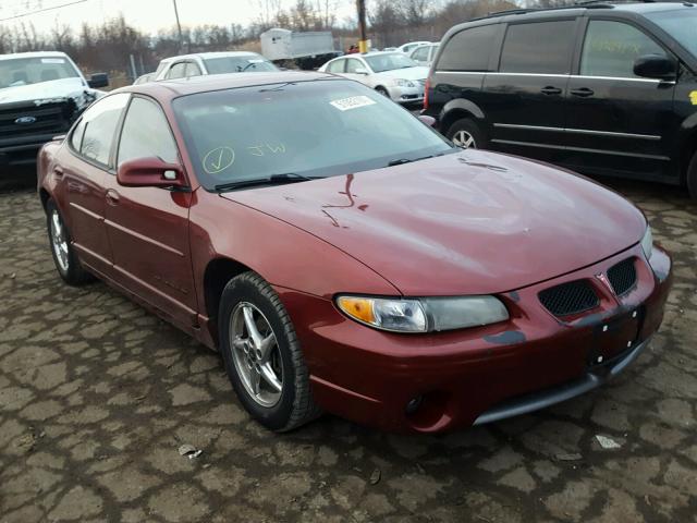 1G2WP52KX2F180271 - 2002 PONTIAC GRAND PRIX მუქწითელი ფოტო 1