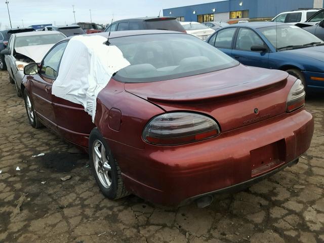 1G2WP52KX2F180271 - 2002 PONTIAC GRAND PRIX მუქწითელი ფოტო 3