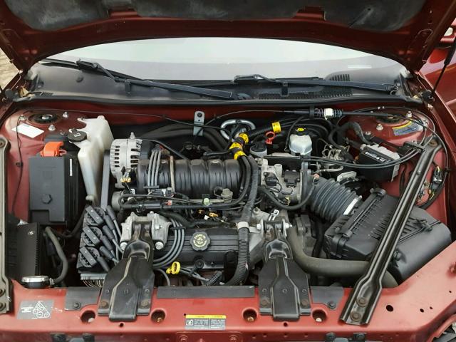 1G2WP52KX2F180271 - 2002 PONTIAC GRAND PRIX მუქწითელი ფოტო 7