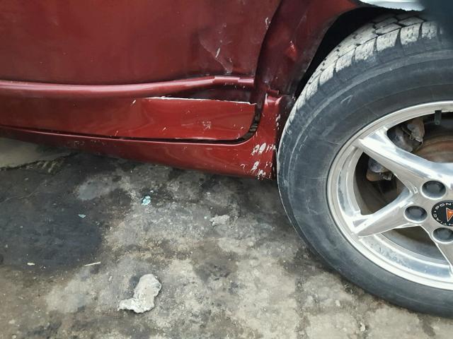 1G2WP52KX2F180271 - 2002 PONTIAC GRAND PRIX მუქწითელი ფოტო 9