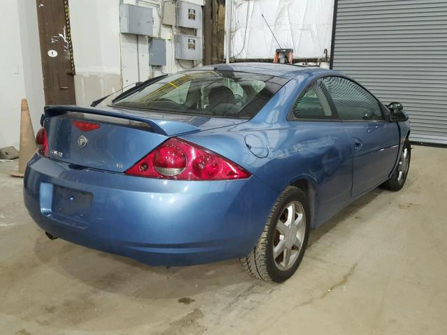 1ZWHT61L7Y5624374 - 2000 MERCURY COUGAR V6 BLUE photo 4