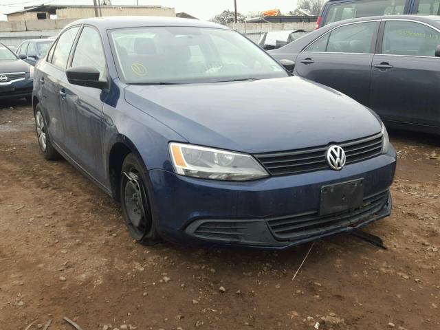 3VW2K7AJ6CM398400 - 2012 VOLKSWAGEN JETTA BASE ლურჯი ფოტო 1