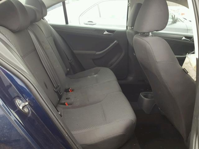 3VW2K7AJ6CM398400 - 2012 VOLKSWAGEN JETTA BASE ლურჯი ფოტო 6