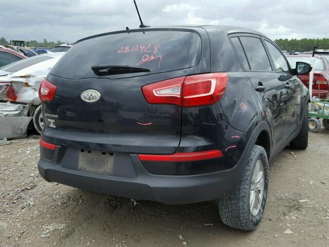 KNDPB3A23B7081337 - 2011 KIA SPORTAGE L BLACK photo 4