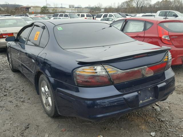 1G2HY54KX34159498 - 2003 PONTIAC BONNEVILLE BLUE photo 3