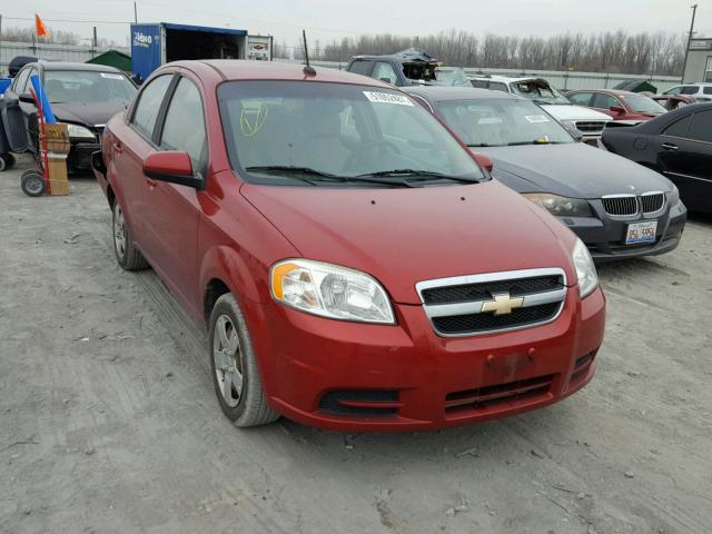 KL1TD5DE4AB108882 - 2010 CHEVROLET AVEO LS RED photo 1