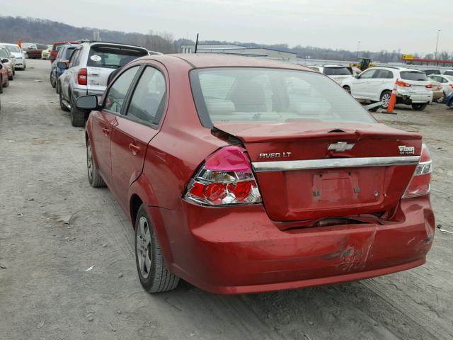 KL1TD5DE4AB108882 - 2010 CHEVROLET AVEO LS RED photo 3