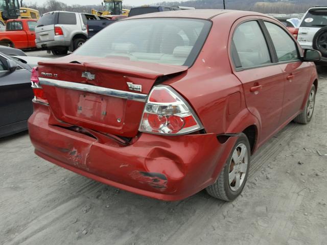 KL1TD5DE4AB108882 - 2010 CHEVROLET AVEO LS RED photo 9