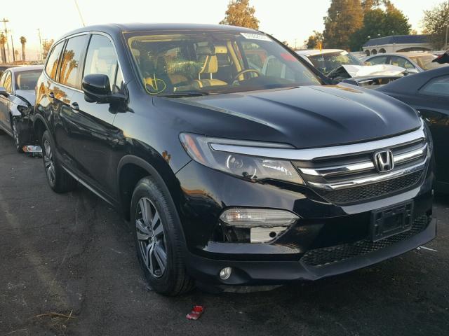 5FNYF5H56HB013296 - 2017 HONDA PILOT EXL BLACK photo 1