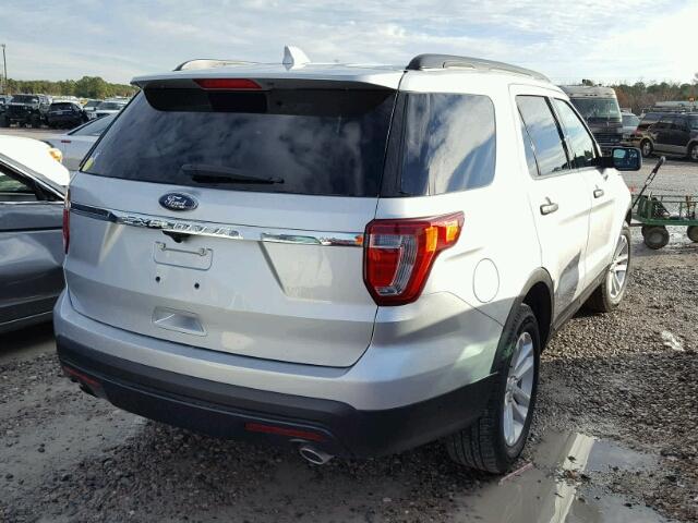 1FM5K7B82HGA10684 - 2017 FORD EXPLORER SILVER photo 4