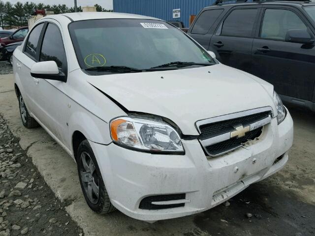 KL1TD56608B060541 - 2008 CHEVROLET AVEO BASE WHITE photo 1