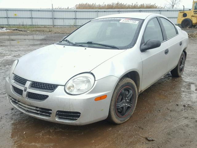 1B3ES26C85D112043 - 2005 DODGE NEON BASE SILVER photo 2