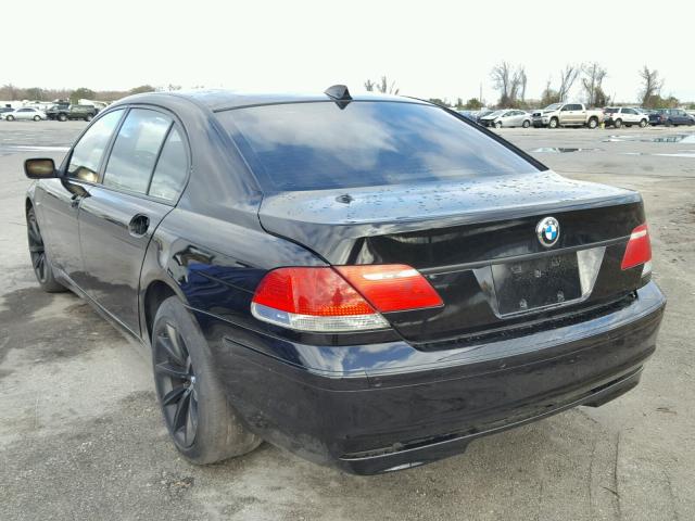 WBAHN83598DT79656 - 2008 BMW 750 LI BLACK photo 3