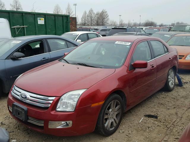 3FAHP08118R210233 - 2008 FORD FUSION SEL RED photo 2