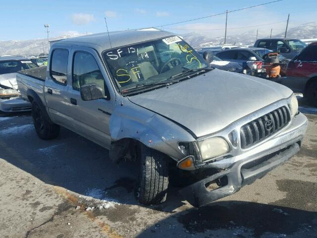 5TEHN72N14Z445150 - 2004 TOYOTA TACOMA DOU GRAY photo 1