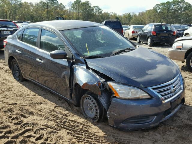 3N1AB7AP6DL686558 - 2013 NISSAN SENTRA S BLUE photo 1