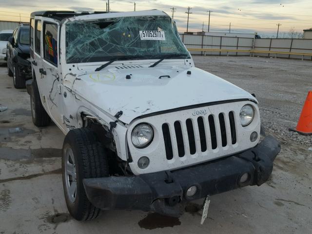 1C4BJWKGXGL293501 - 2016 JEEP WRANGLER U WHITE photo 1