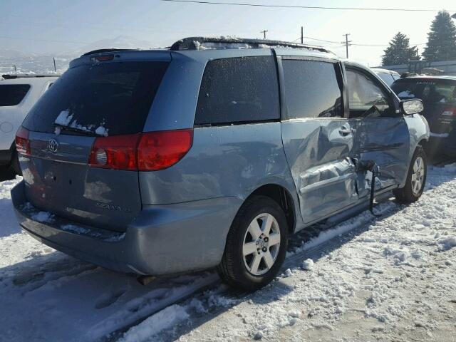 5TDZK23C07S053520 - 2007 TOYOTA SIENNA CE SILVER photo 4