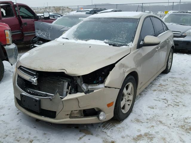 1G1PF5S96B7256734 - 2011 CHEVROLET CRUZE LT BEIGE photo 2