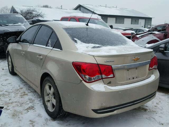 1G1PF5S96B7256734 - 2011 CHEVROLET CRUZE LT BEIGE photo 3