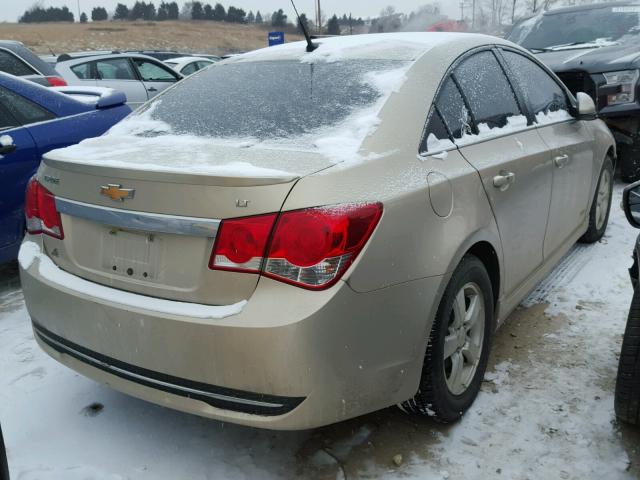 1G1PF5S96B7256734 - 2011 CHEVROLET CRUZE LT BEIGE photo 4