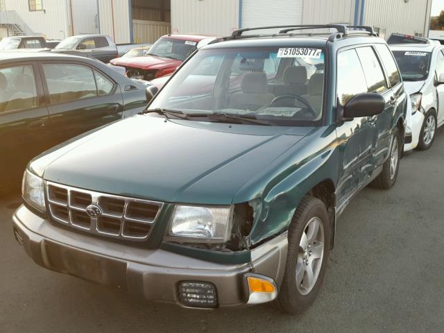JF1SF6553XH700787 - 1999 SUBARU FORESTER S მწვანე ფოტო 2