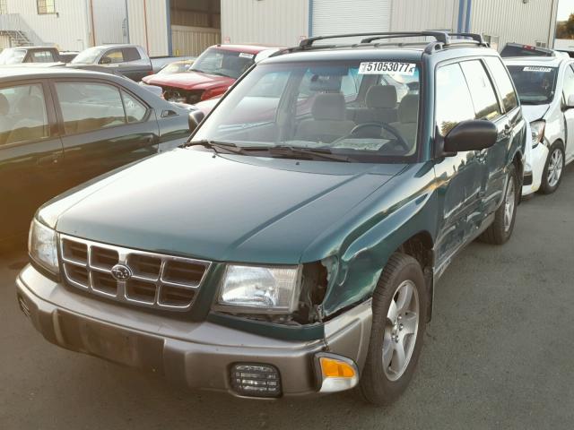 JF1SF6553XH700787 - 1999 SUBARU FORESTER S GREEN photo 2