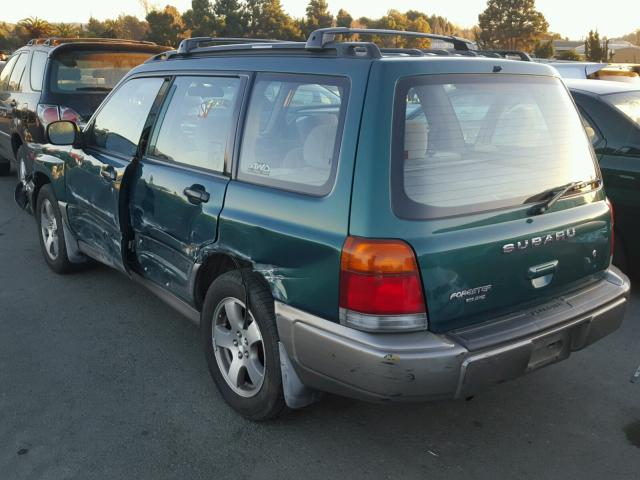 JF1SF6553XH700787 - 1999 SUBARU FORESTER S მწვანე ფოტო 3