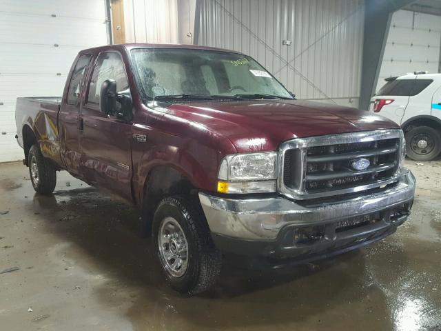 1FTNX21P54EB05134 - 2004 FORD F250 SUPER BURGUNDY photo 1