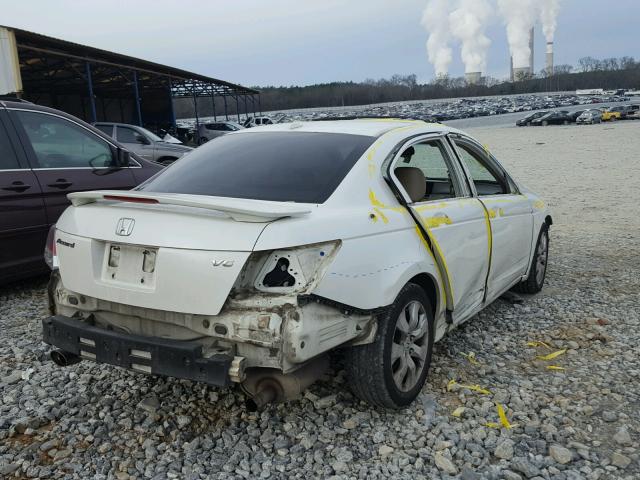 1HGCP36898A057635 - 2008 HONDA ACCORD EXL WHITE photo 4