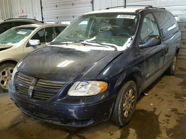 1D4GP24R96B623714 - 2006 DODGE GRAND CARA BLUE photo 2