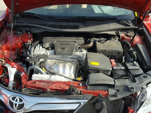 4T4BF1FK4ER429195 - 2014 TOYOTA CAMRY L RED photo 7