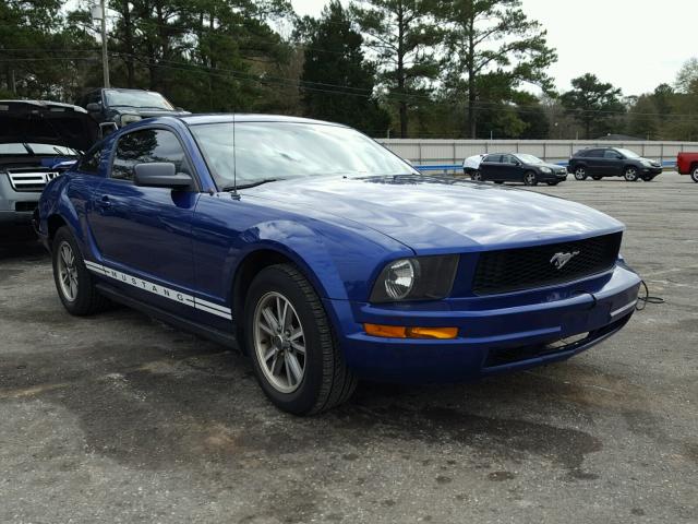 1ZVFT80N055166862 - 2005 FORD MUSTANG BLUE photo 1