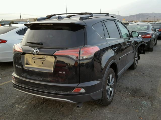 2T3WFREVXHW375077 - 2017 TOYOTA RAV4 XLE BLACK photo 4