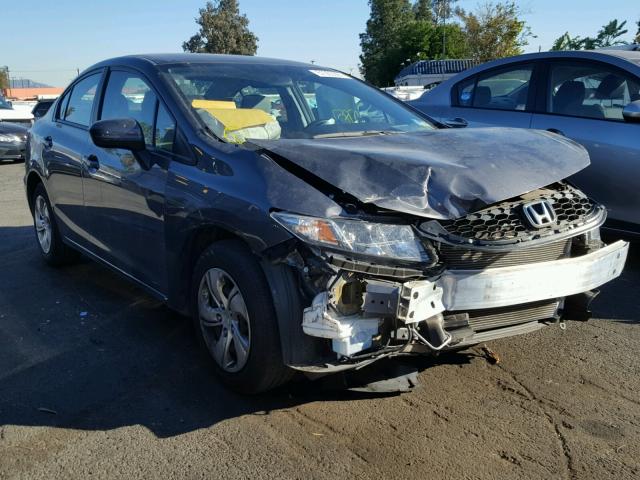 2HGFB2F53FH561401 - 2015 HONDA CIVIC LX GRAY photo 1