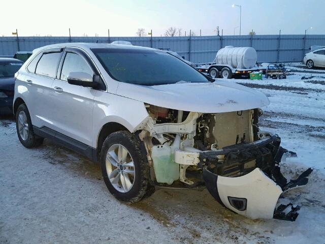 2FMTK4J91FBB53890 - 2015 FORD EDGE SEL WHITE photo 1