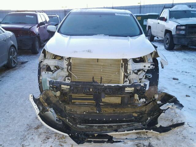 2FMTK4J91FBB53890 - 2015 FORD EDGE SEL WHITE photo 9