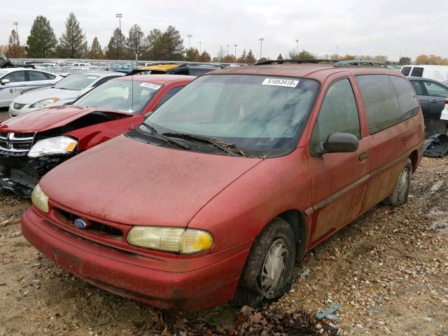 2FMDA5145TBA07070 - 1996 FORD WINDSTAR W RED photo 2