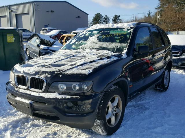 5UXFA53522LP35218 - 2002 BMW X5 3.0I BLACK photo 2