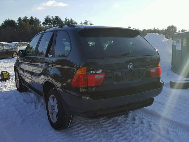 5UXFA53522LP35218 - 2002 BMW X5 3.0I BLACK photo 3