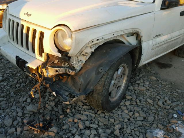 1J4GL58K14W136790 - 2004 JEEP LIBERTY LI WHITE photo 9