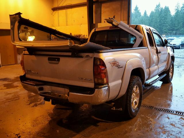 5TEUU42N88Z503549 - 2008 TOYOTA TACOMA ACC SILVER photo 4