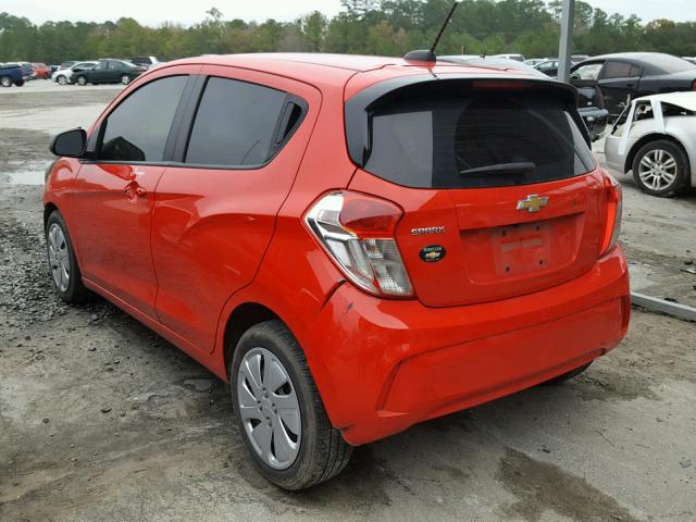 KL8CB6SA1HC750204 - 2017 CHEVROLET SPARK LS RED photo 3